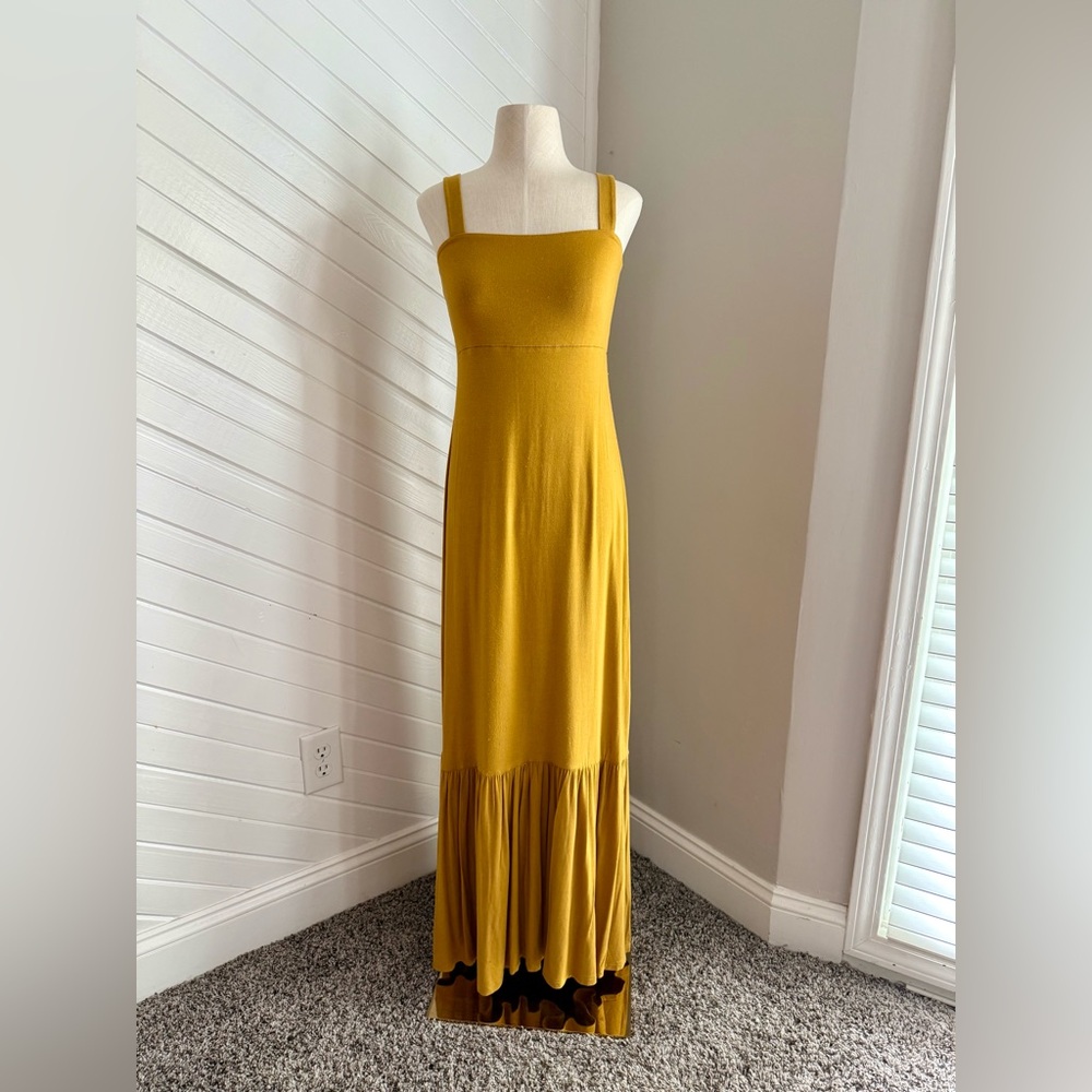 Mustard Yellow Maxi Dress XS